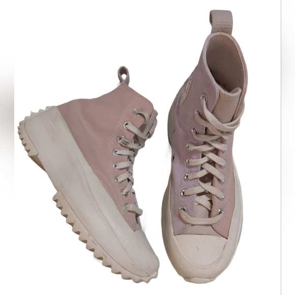 Converse Punk & Purple Women's High-Top Platform Sneakers Sz 8 Run Star Hike - Picture 2 of 12